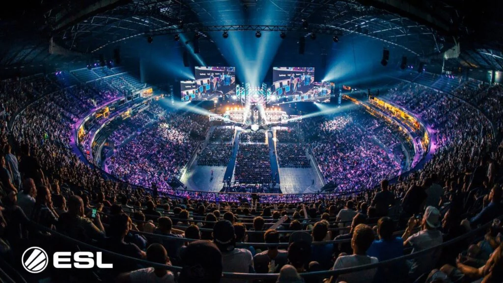 Imagem superior de arena em Melbourne durante campeontaro de CS;GO