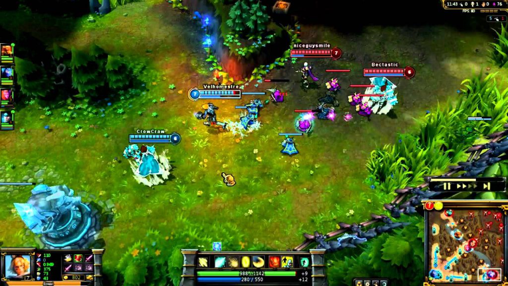 League of Legends é um dos mais populares jogos do gênero MOBA.