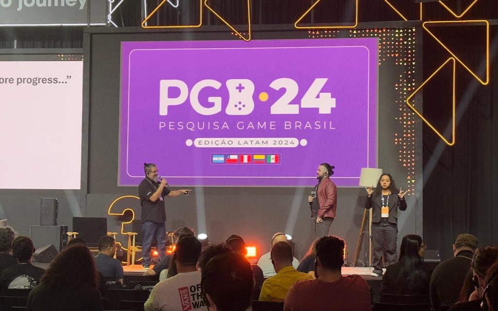 Painel da PGB durante a Gamescom LATAM 2024