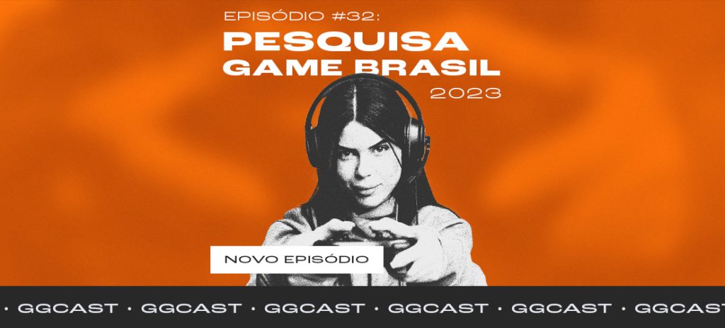Capa do GG.Cast #32 sobre os dez anos de Pesquisa Game Brasil.