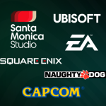 Imagem com logos de várias desenvolvedoras de games