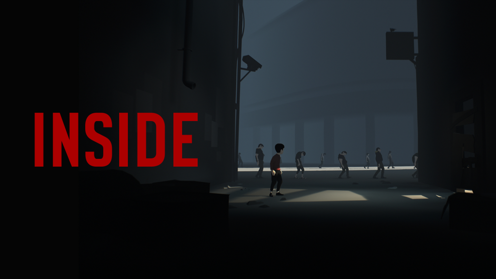 Capa do jogo Inside, jogo em visão linear lateral inspirado em Limbo.
