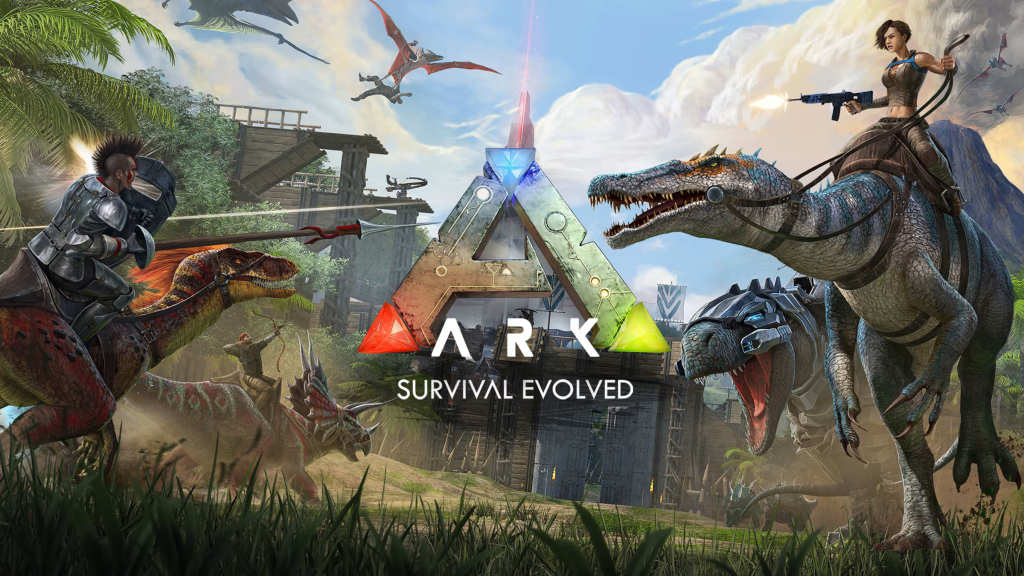 Capa do jogo Ark Survival Evolved.
